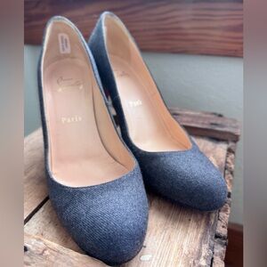 Christian Louboutin Grey Pumps